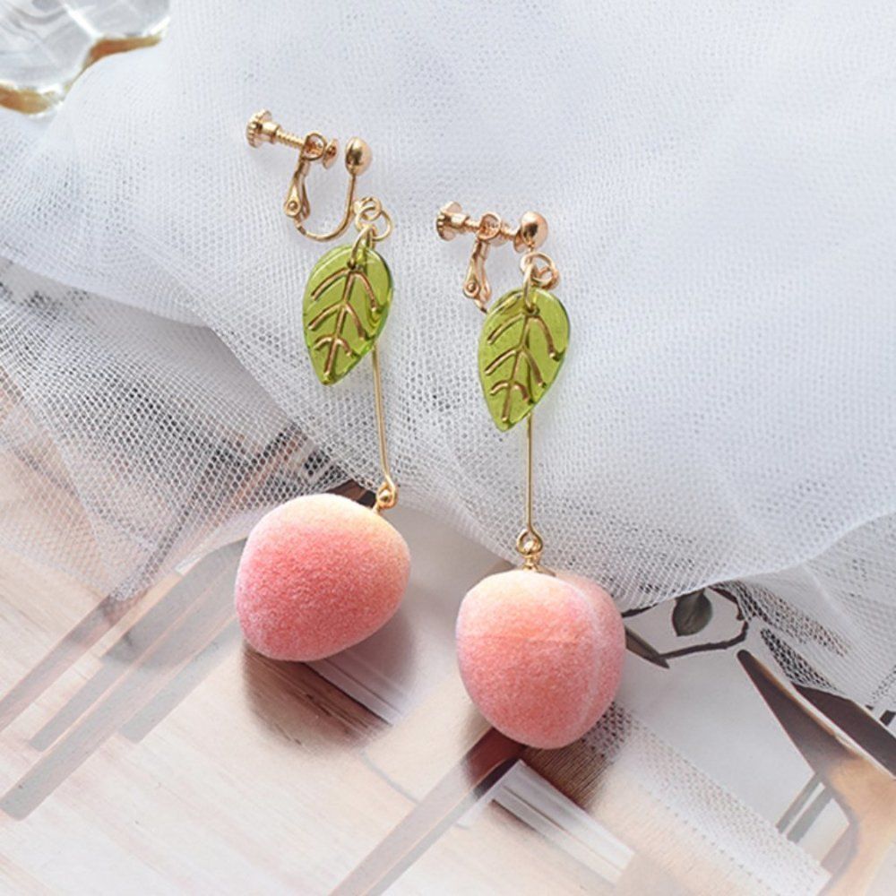 Peach Charm  Earrings
